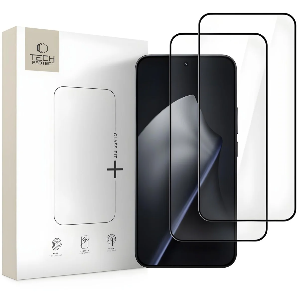 Tvrdené ochranné sklo pre Xiaomi 15T/15T Pro Čierna, 9H tvrdosť