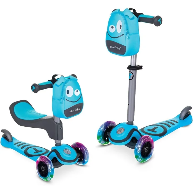 Smart Trike Scooter T1 detská kolobežka so sedadlom, modrá