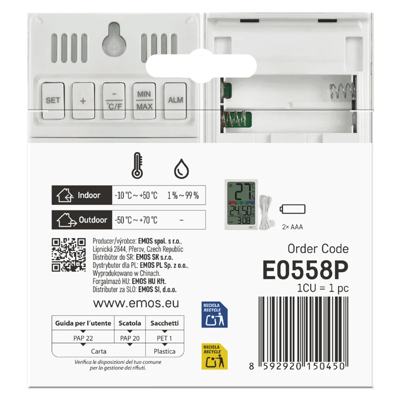 TEPLOMER DRÔTOVÝ E0558P 1 ks