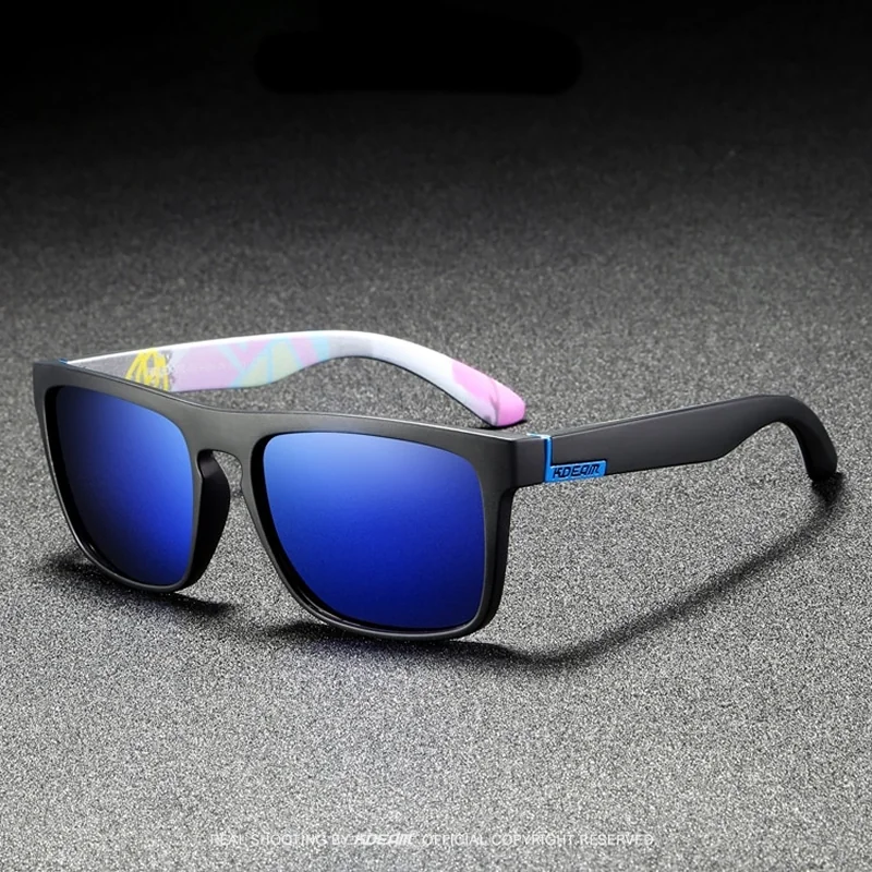 KDEAM Sunbury 5 slnečné okuliare, Black / Blue 