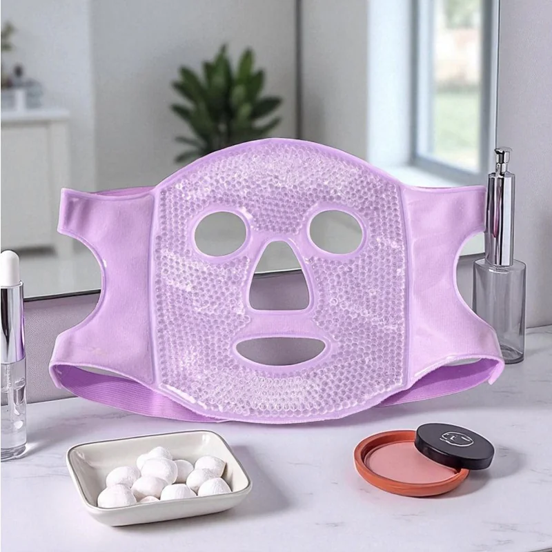 Livefy Mask obojstranná gélová maska na tvár, fialová