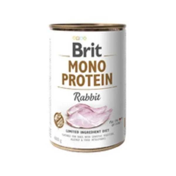 Brit Konzerva Mono Protein Rabbit 400g 1×400 g, krmivo pre psy