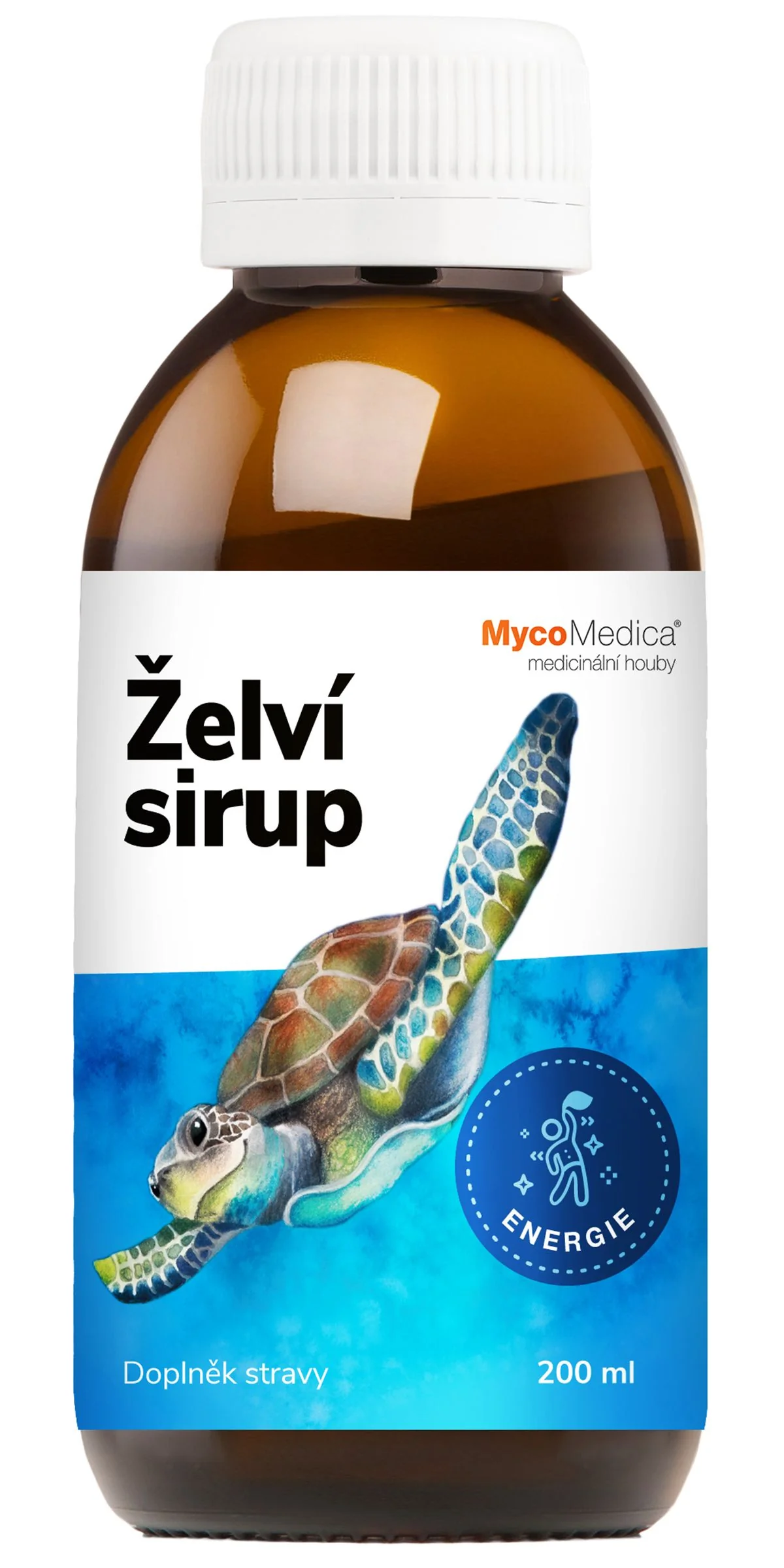 Mycomedica Korytnačí Sirup 200ml 1×200 ml, výživový doplnok