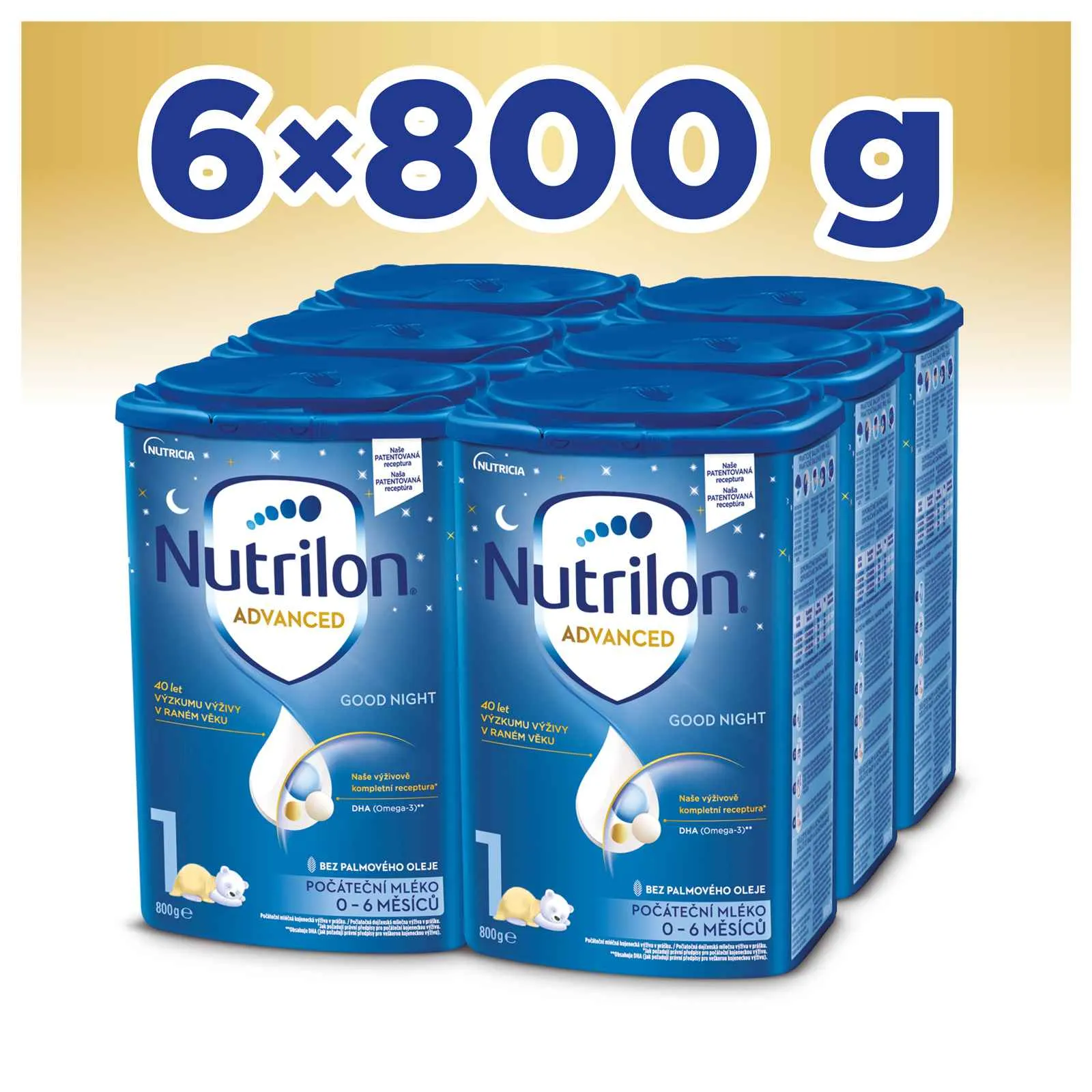 Nutrilon Advanced 1 Good Night 6×800 g, dojčenské mlieko