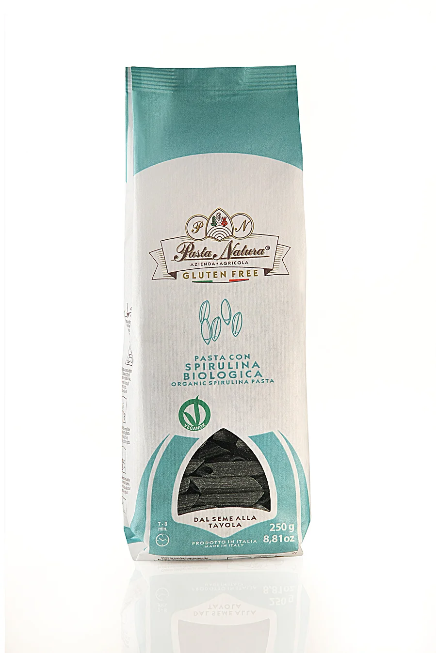 PASTA NATURA Spirulina cestoviny BIO Penne 250 g