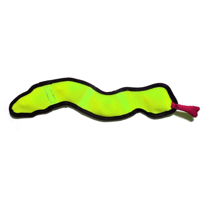 Nylonová pískacia hračka pre psa had zelený 36cm