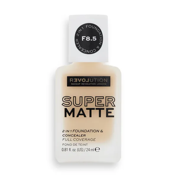 Revolution Relove, Supermatte Foundation F8.5, make-up 1×24 ml, make-up