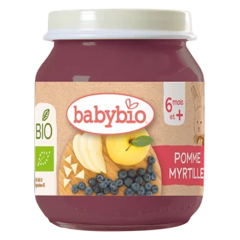 BABYBIO jablko a čučoriedky 130 g