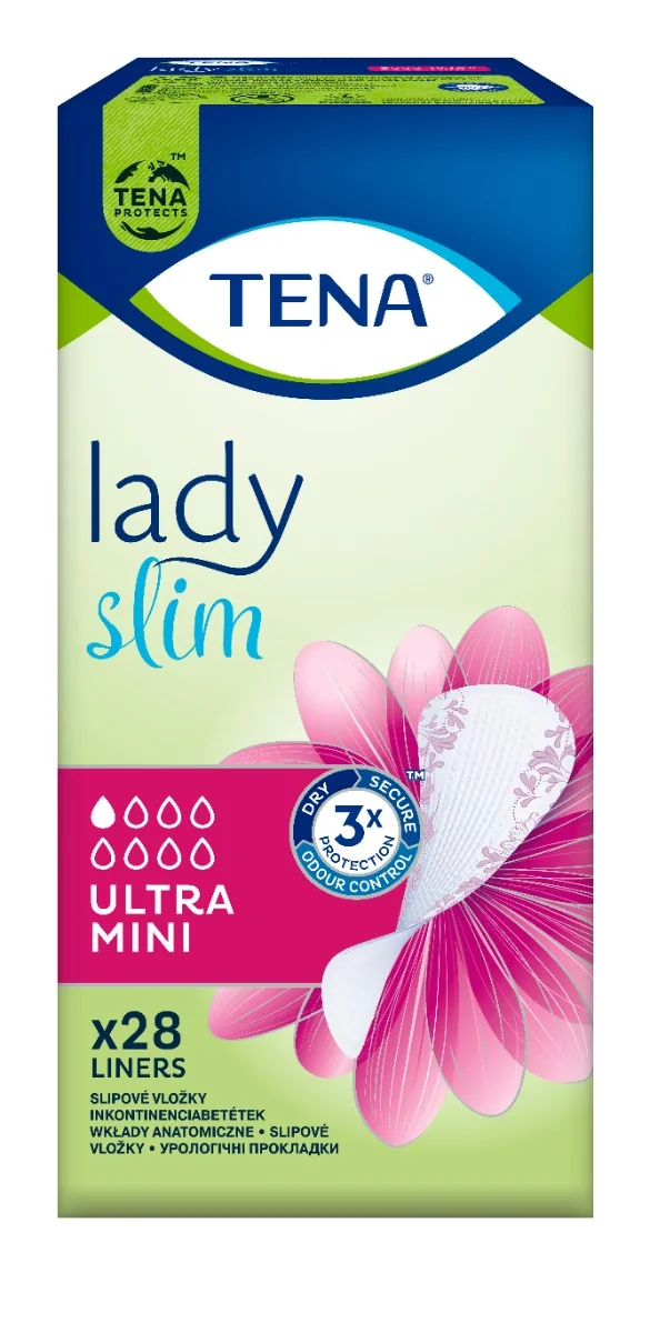 TENA Lady Slim Ultra Mini 1×28 ks, inkontinenčné slipové vložky