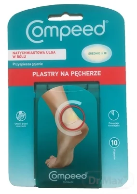 Compeed NÁPLASŤ na pľuzgiere 1×10 ks, gélová náplasť