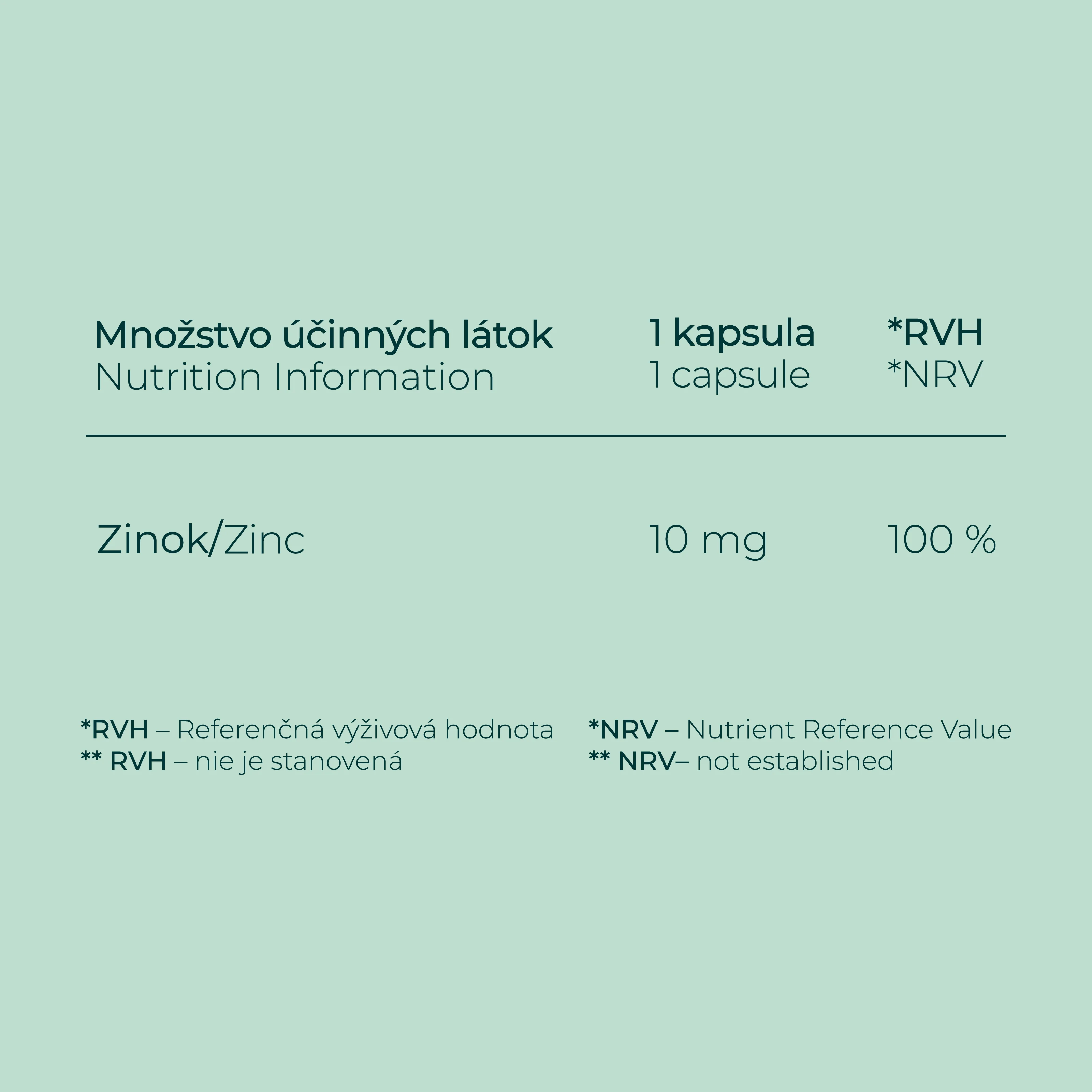 Biocen Zinok bisglycinát (chelát) 10 mg 60 vegánskych kapsúl
