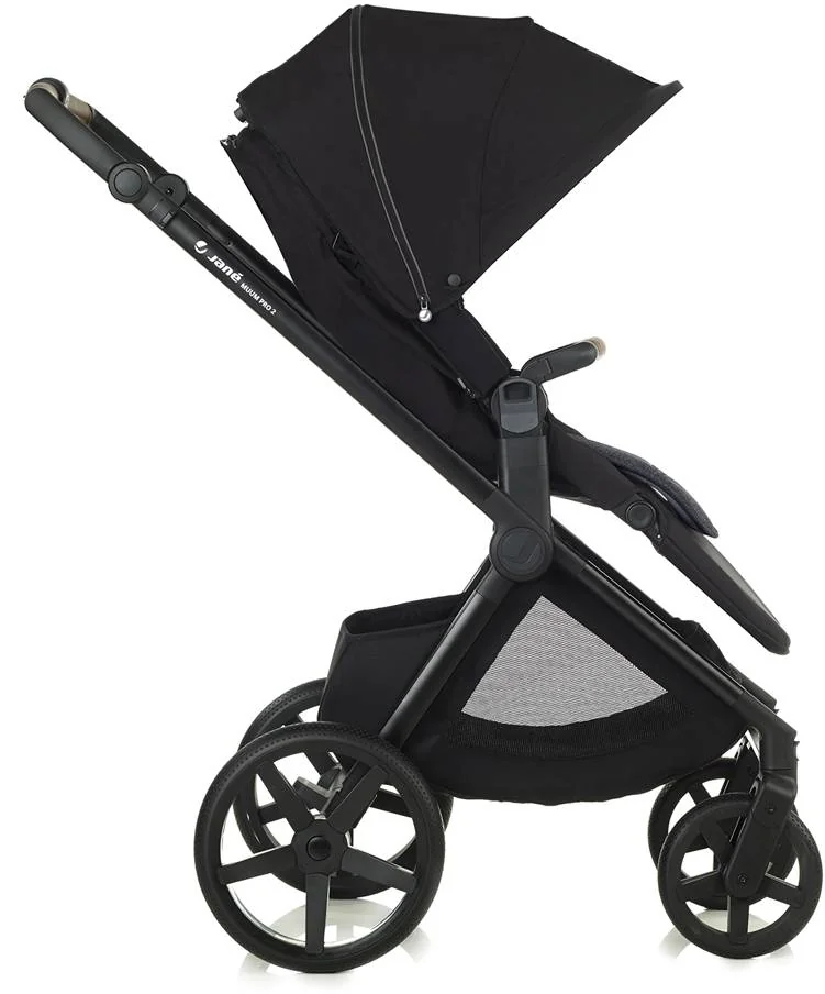 JANÉ Kočík kombinovaný Muum Pro 2 + korba Micro Pro 2 + autosedačka Koos i-size, Dim Grey 1×1 ks, kočík
