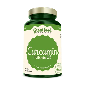 GreenFood Nutrition Curcumin +  vit D3 60cps 1×60 cps