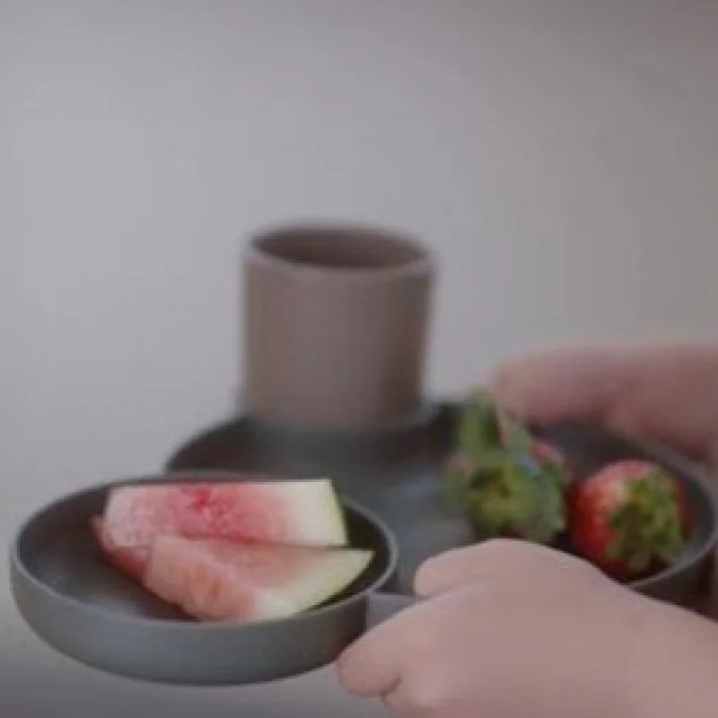 DANTOY tiny Bio jedálenský set Olive 7ks 0m+