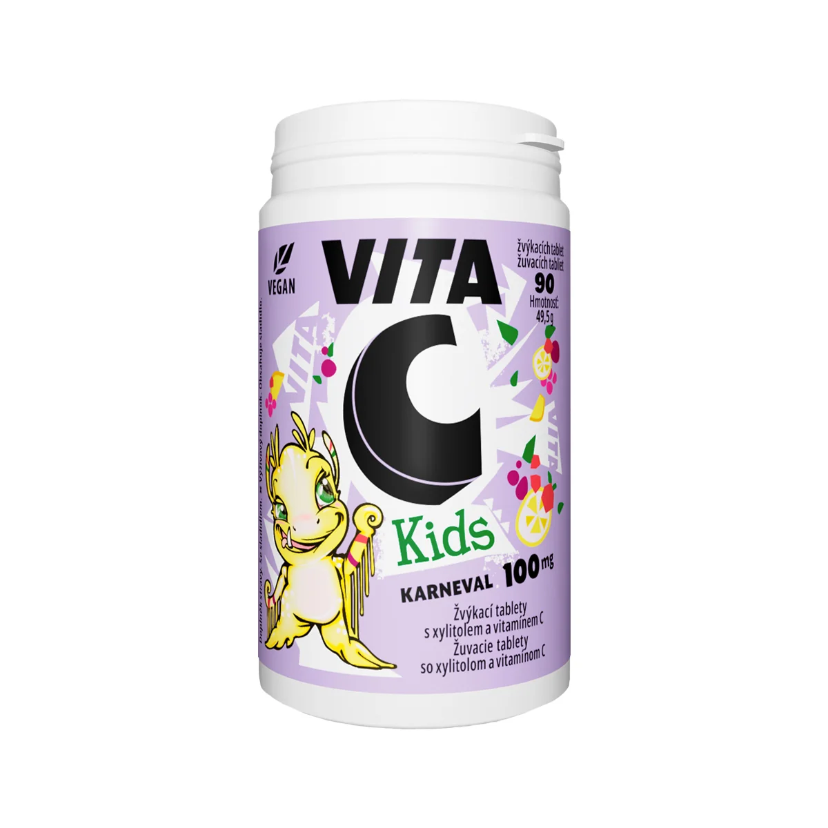 Vitabalans VITA C KIDS 100 MG 1×90 tbl, výživový doplnok