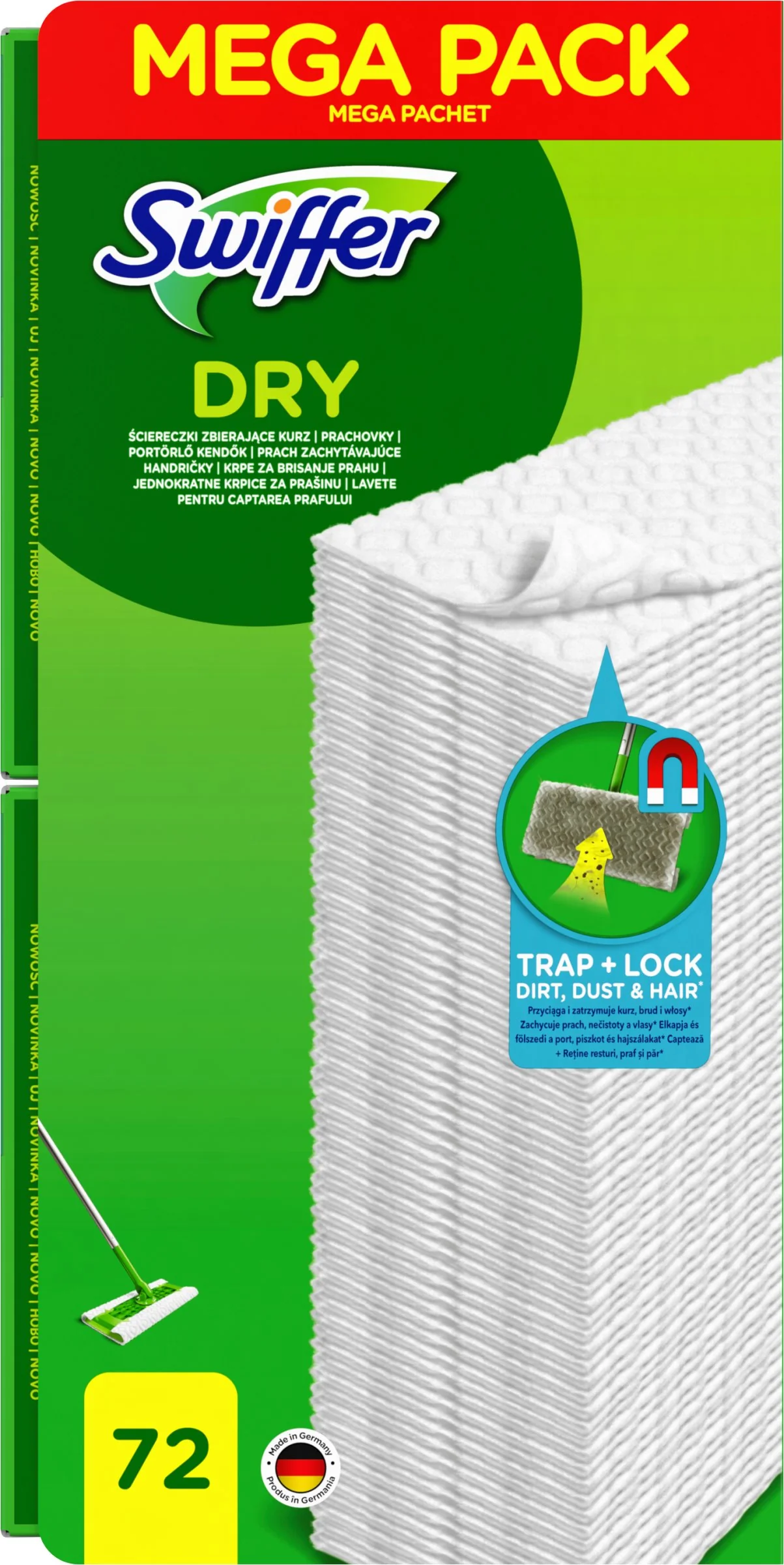 Swiffer DRY 72NN 1×1 ks, náhradné handričky na mop