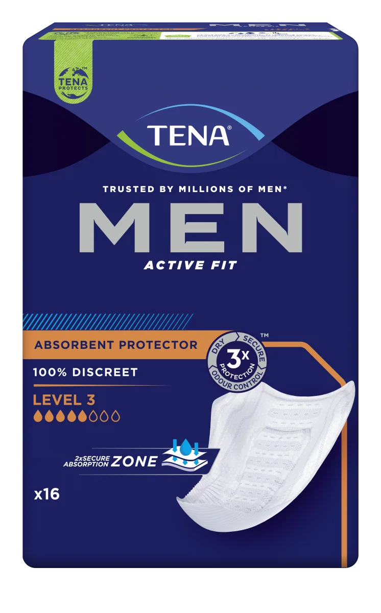 TENA Men Level 3 1×16 ks, inkontinenčné vložky pre mužov