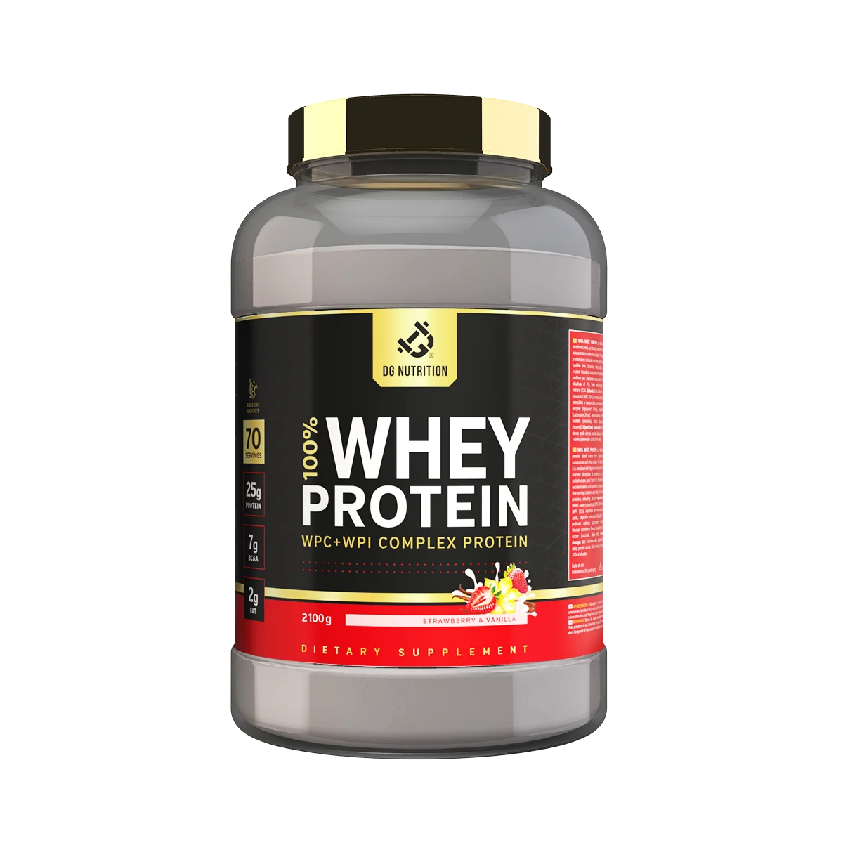 100% Whey Performance Complex Jahoda & Vanilka 2100 g