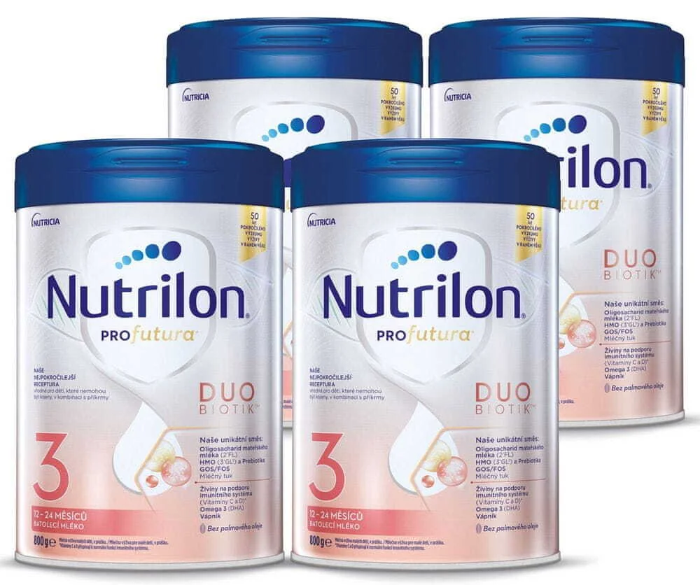 Nutrilon 3 Profutura Duobiotik 4×800 g, dojčenské mlieka