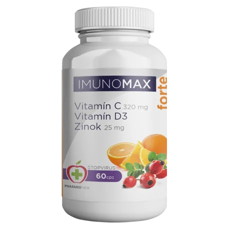 IMUNOMAX forte Vitamín C+D+Zinok - Pharmed New 1×60 tbl, výživový doplnok