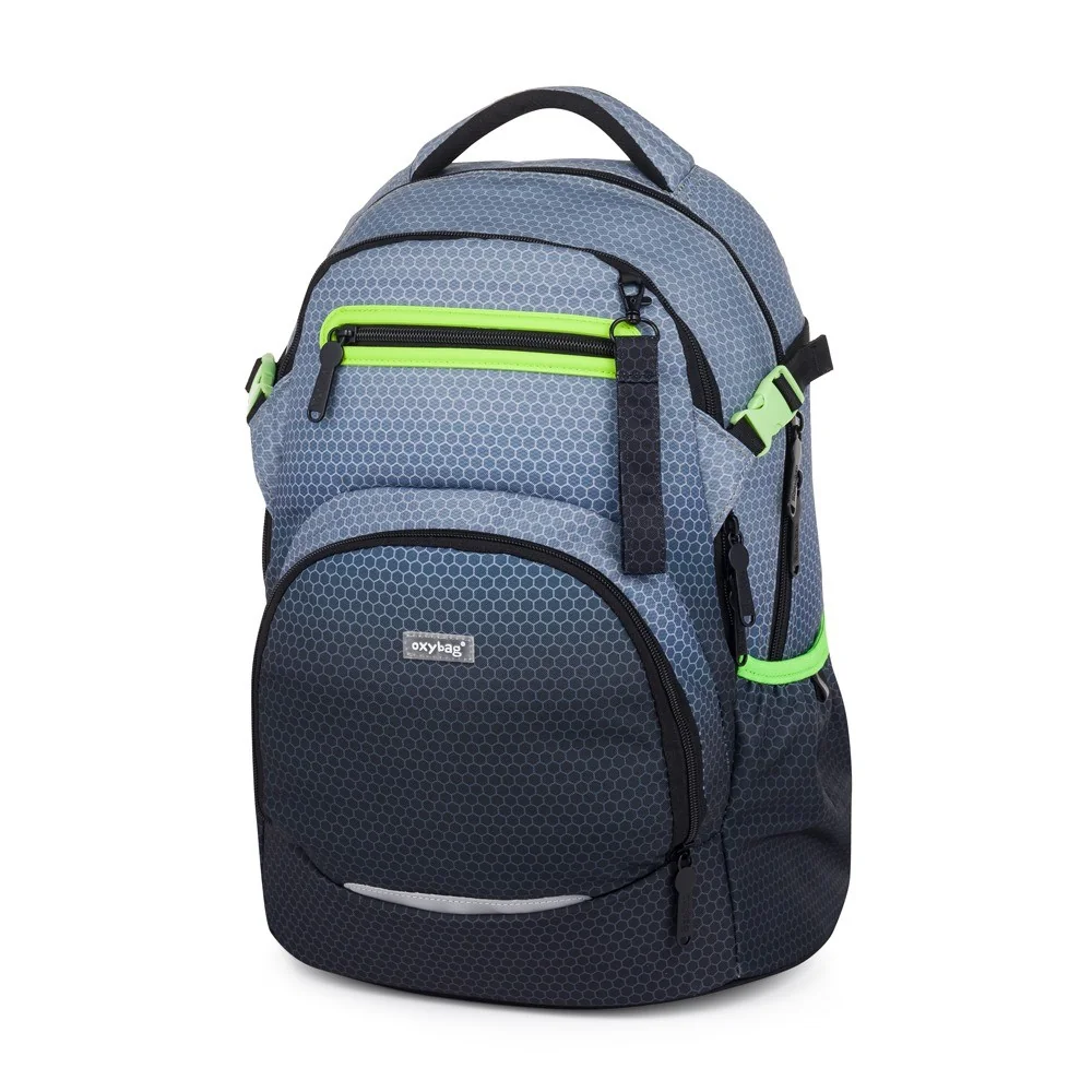 Školský batoh OXY OMBRE Grey Sivý, ergonomický