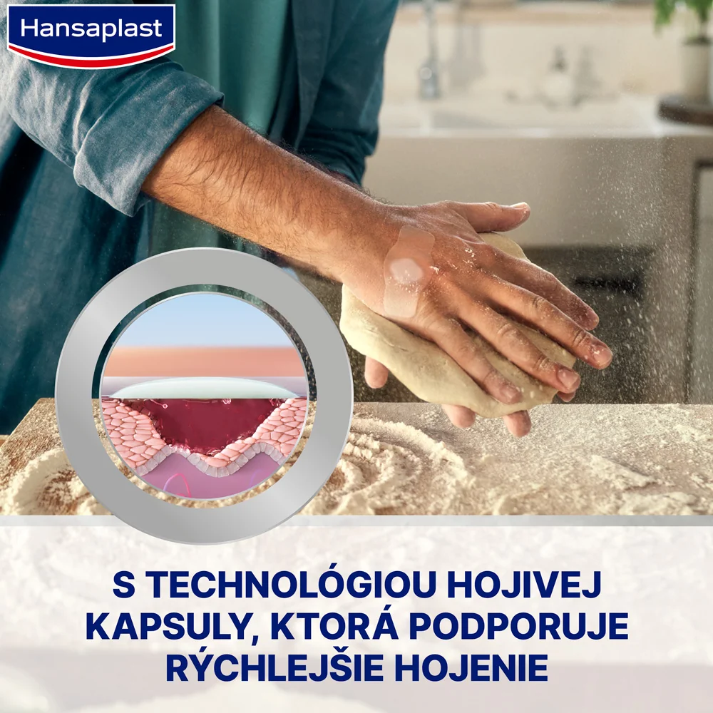Hansaplast Hydrokoloidná náplasť Second Skin 1×6 ks, hydrokoloidná náplasť
