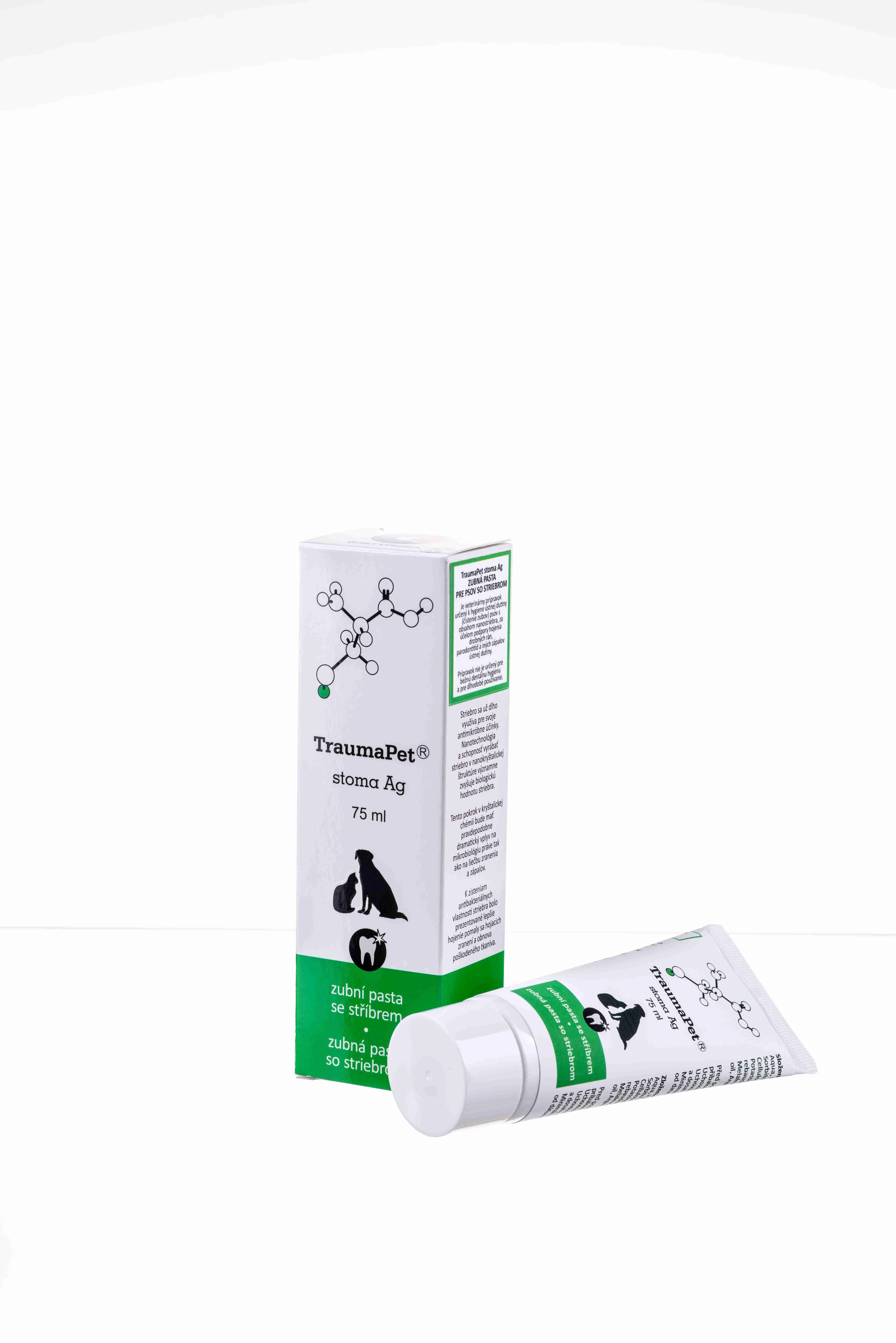 TraumaPet stoma Ag 75 ml 1×75 ml, zubná pasta