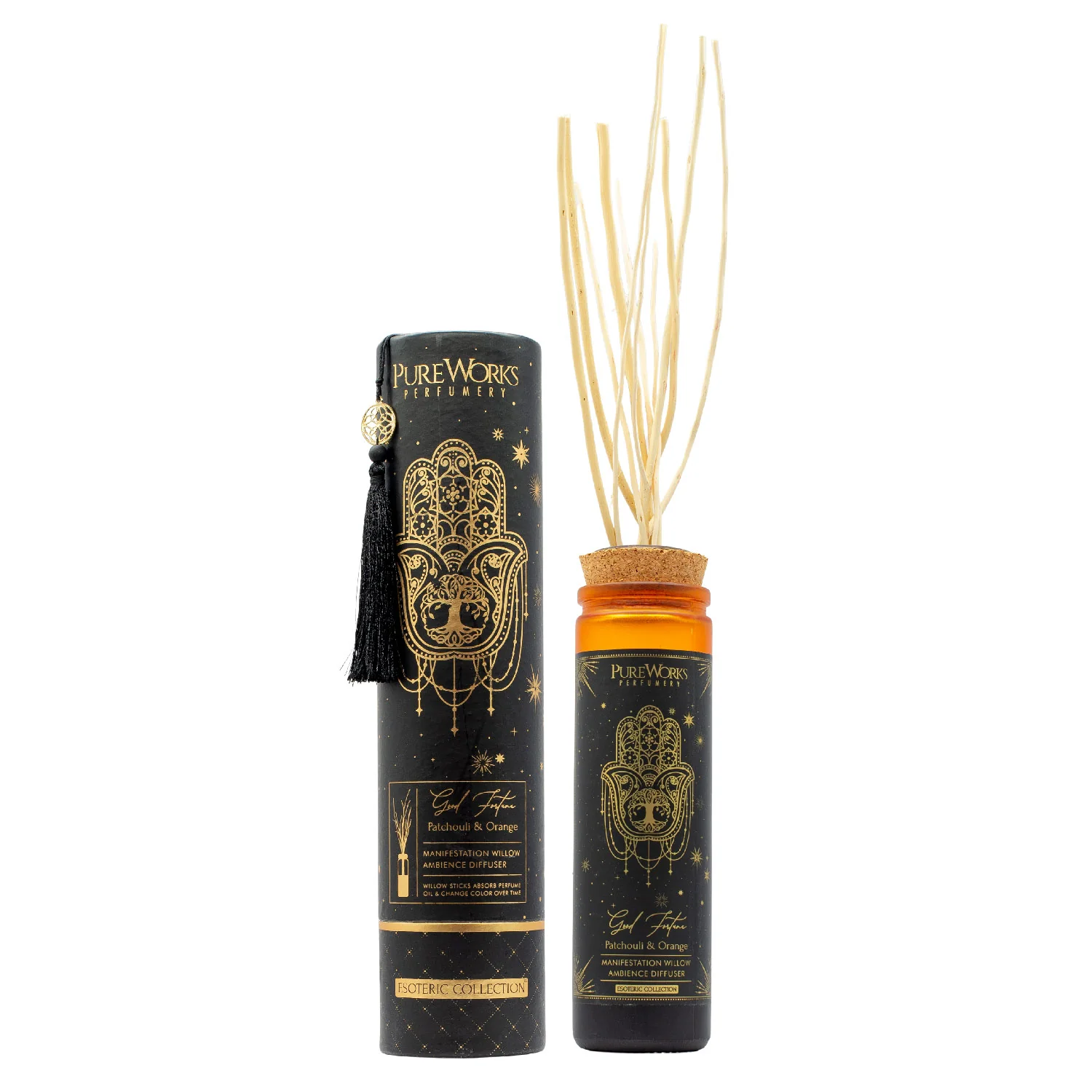 ARÔME Organický difuzér s vŕbovými prútikmi, Patchouli&Orange 100 ml Patchouli&Orange 1ks