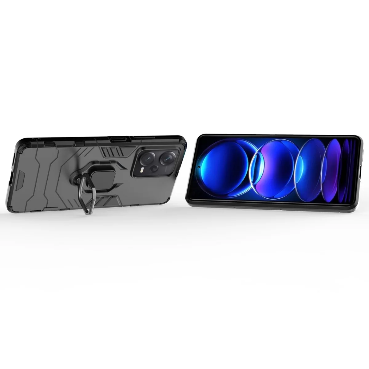 MG Ring Armor kryt na Xiaomi Redmi Note 12 Pro Plus čierny