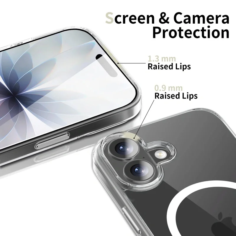 Tech-Protect FlexAir Hybrid CC MagSafe kryt na iPhone 17, priesvitný