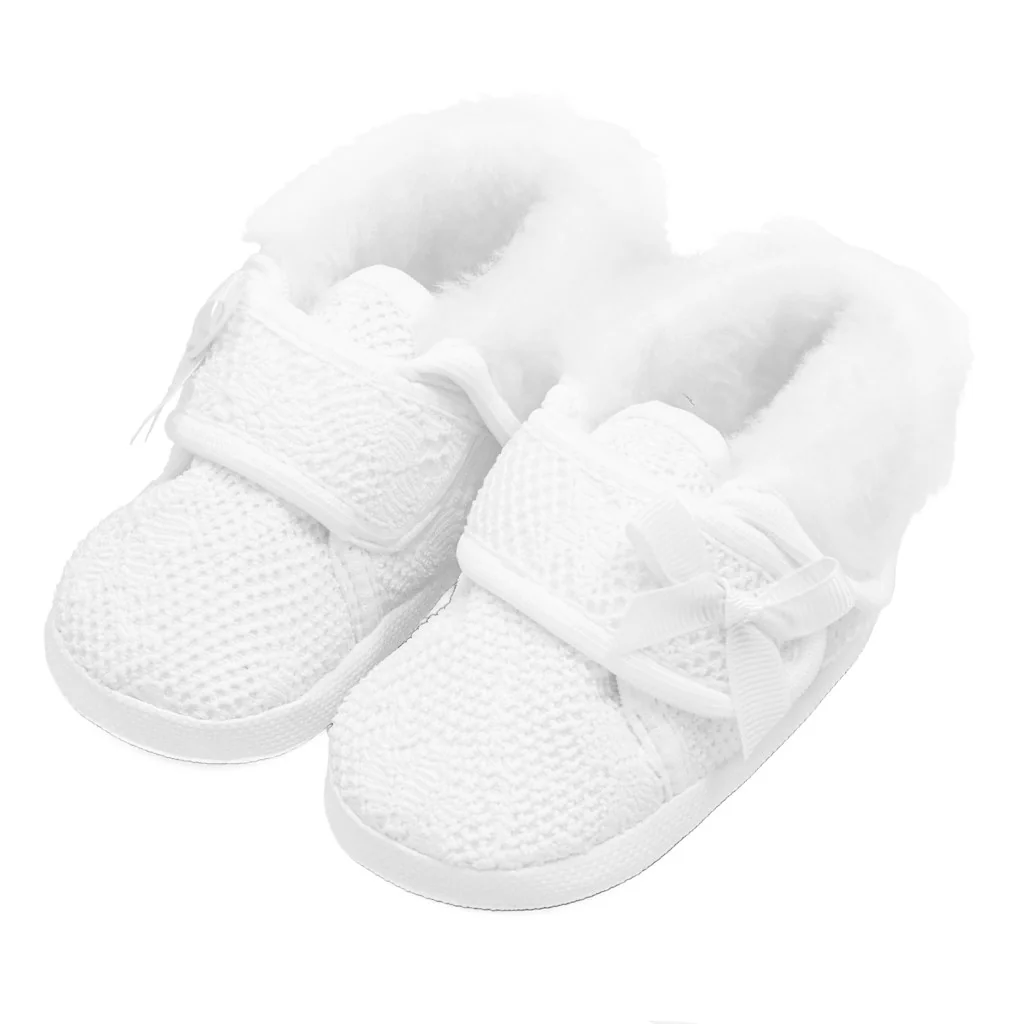 Dojčenské zimné capačky ku krstu New Baby 0-3 m dievča 0-3 m,