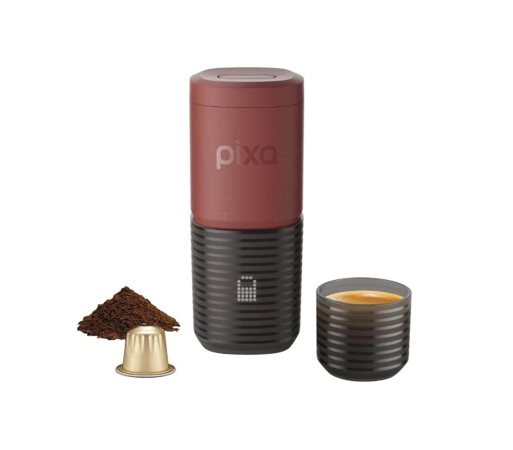 Cestovný kávovar Pixapresso – Tuscan Red