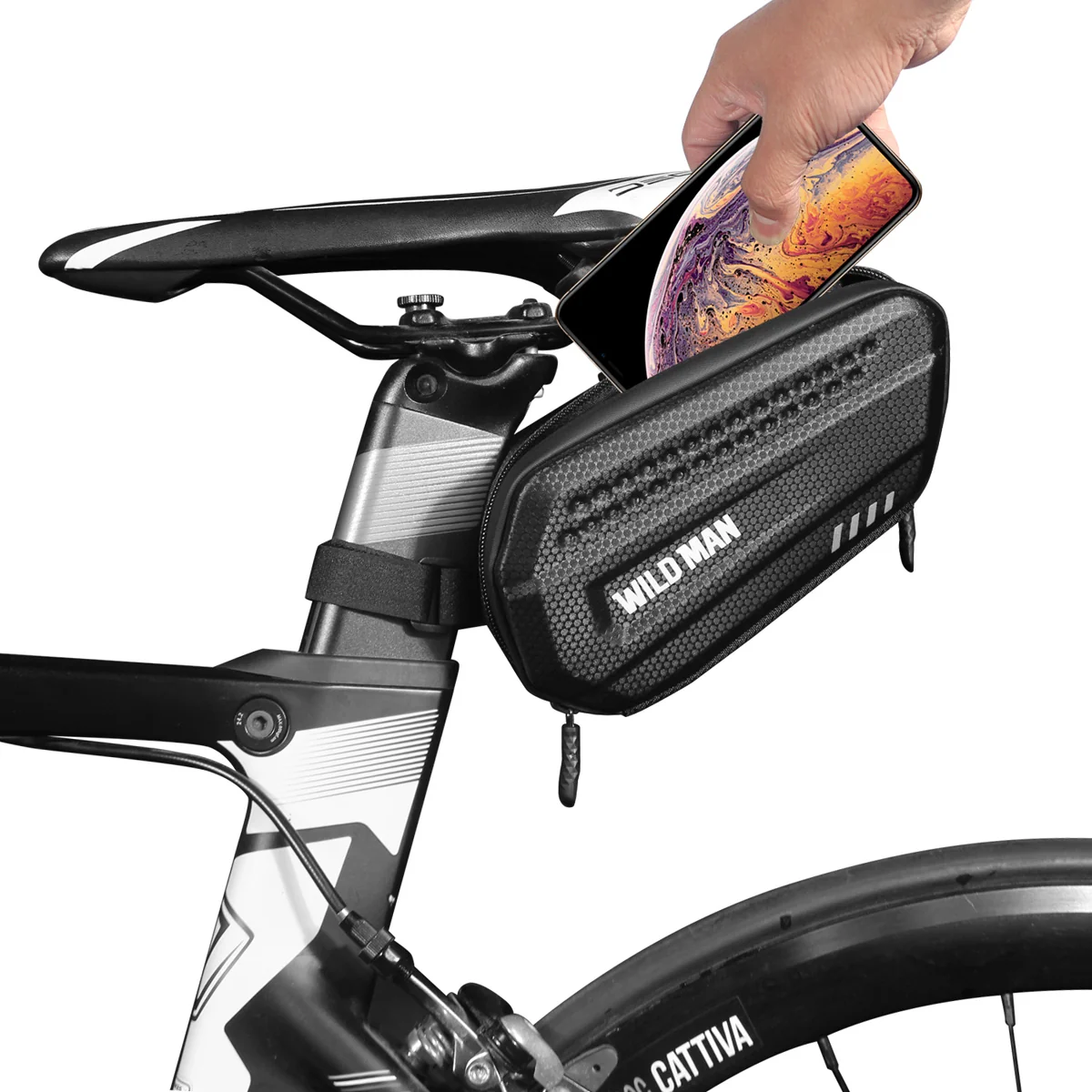 Wild Man ES7 cyklistická taška 1.2L, čierna