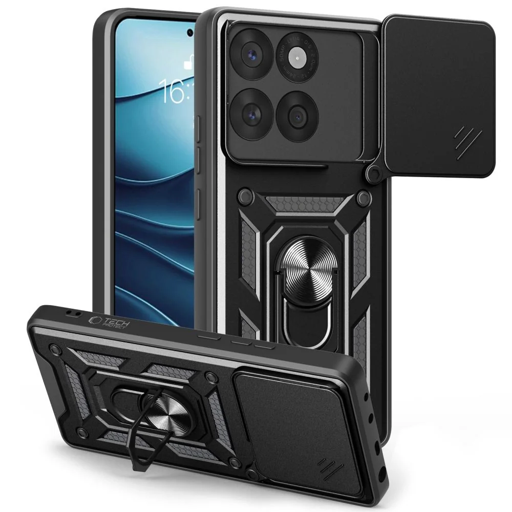 Tech-Protect Camshield kryt na Motorola Edge 60 Fusion, čierny