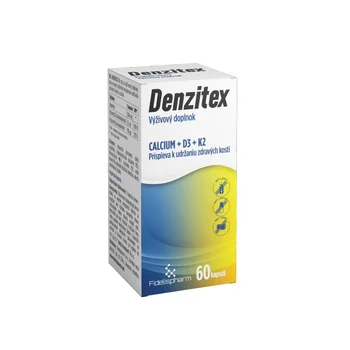 DENZITEX (Ca+D3+K2) 1×60 cps, výživový doplnok