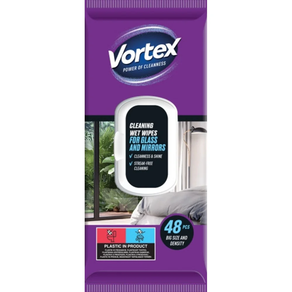 2x Čistiace obrúsky Vortex na zrkadlá a okuliare 48ks-Alufix
