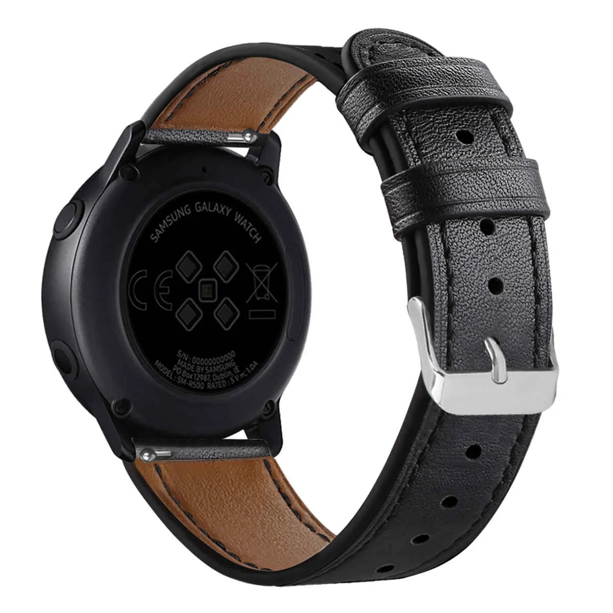 BStrap Leather Italy remienok na Xiaomi Amazfit Bip black