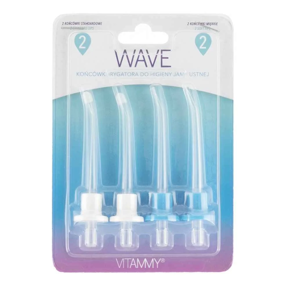 Vitammy Wave Náhradné Násady Na Zubnú Sprchu 1×4 ks, náhradné hlavice na zubnú sprchu