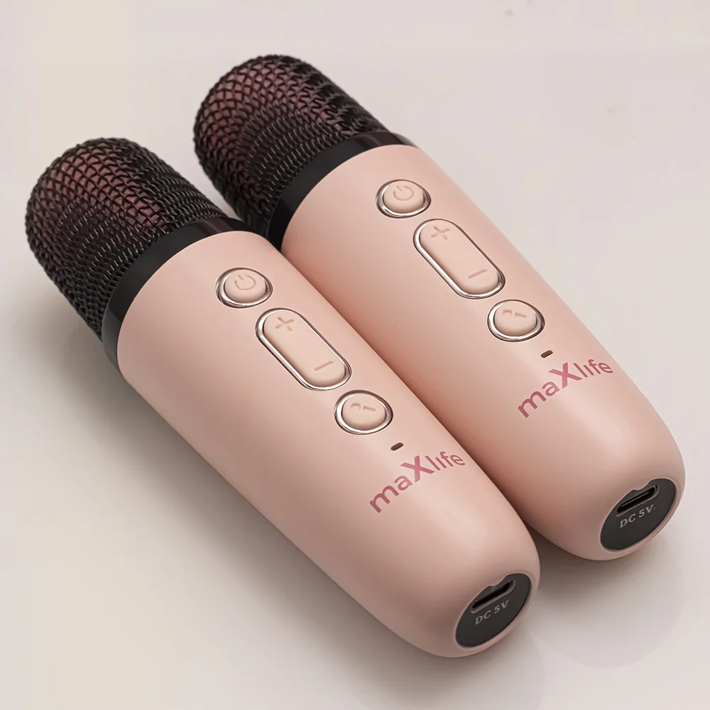 Maxlife MXKS-200 Bluetooth Karaoke mikrofón + reproduktor, biely