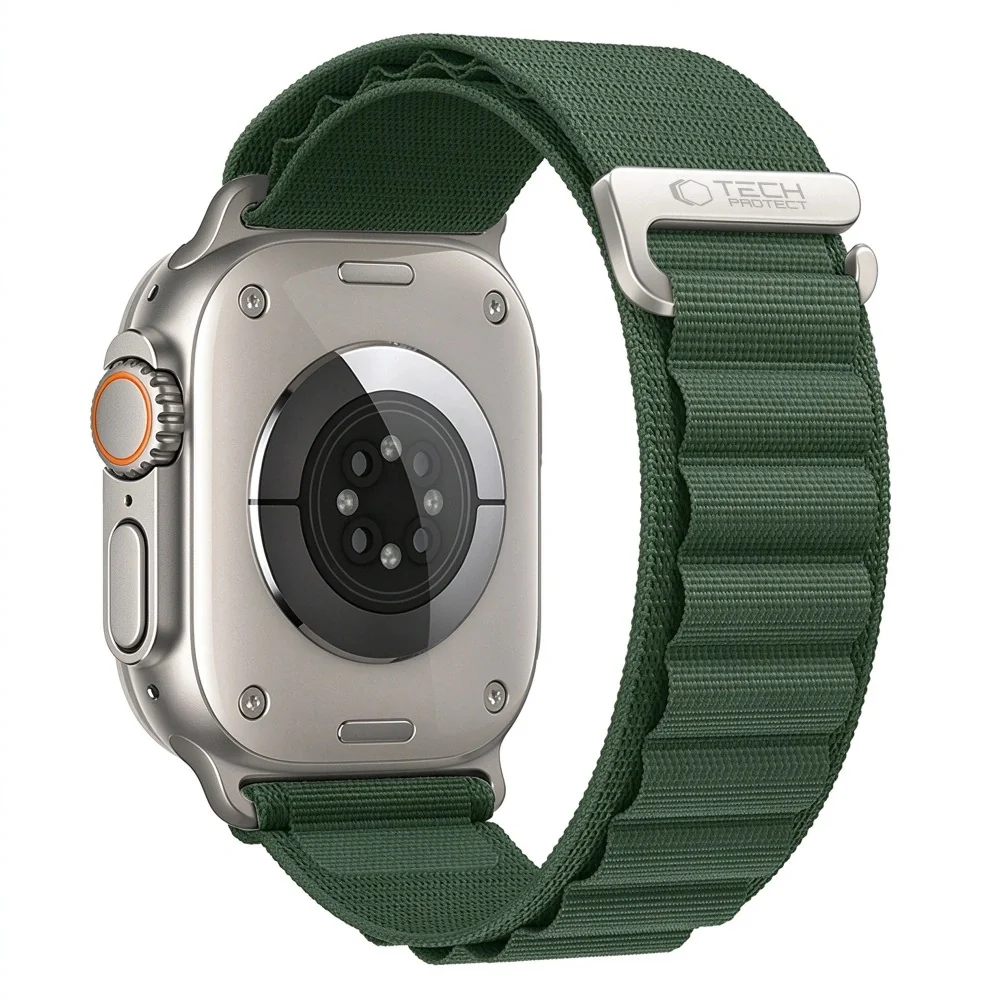 Tech-Protect Nylon Pro remienok na Apple Watch 44/45/46/49mm, military green