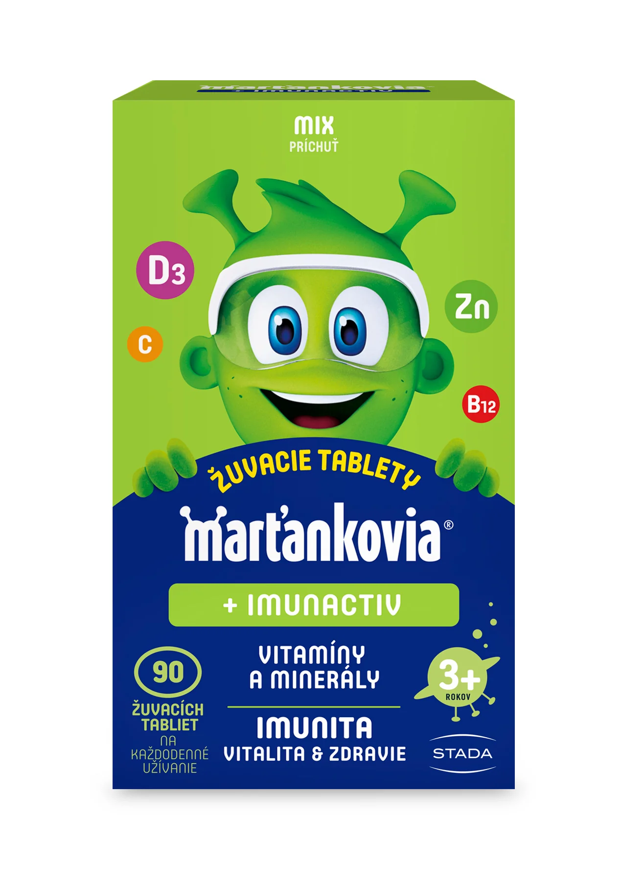 WALMARK Marťankovia s Imunactivom 1×90 tbl, cmúľacie tablety