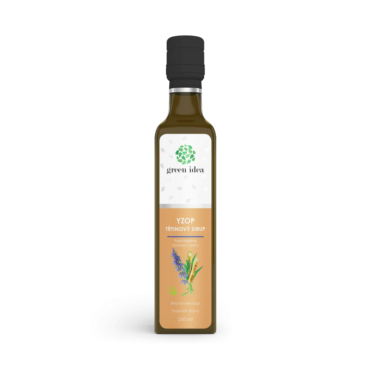 Yzopový sirup – trstinový 250 ml – Green idea