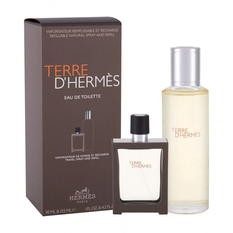 Hermes Terre D Hermes Edt 30ml Pln +Edt 125ml 1×1 set, toaletná voda (125 ml)+náplň (30 ml)