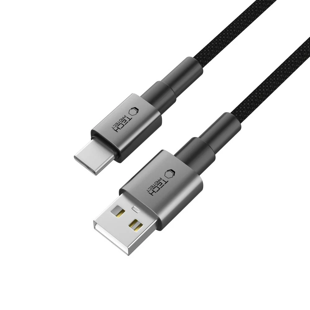 Tech-Protect Ultraboost DNA kábel USB / USB-C 15W / 3A 2m, šedý
