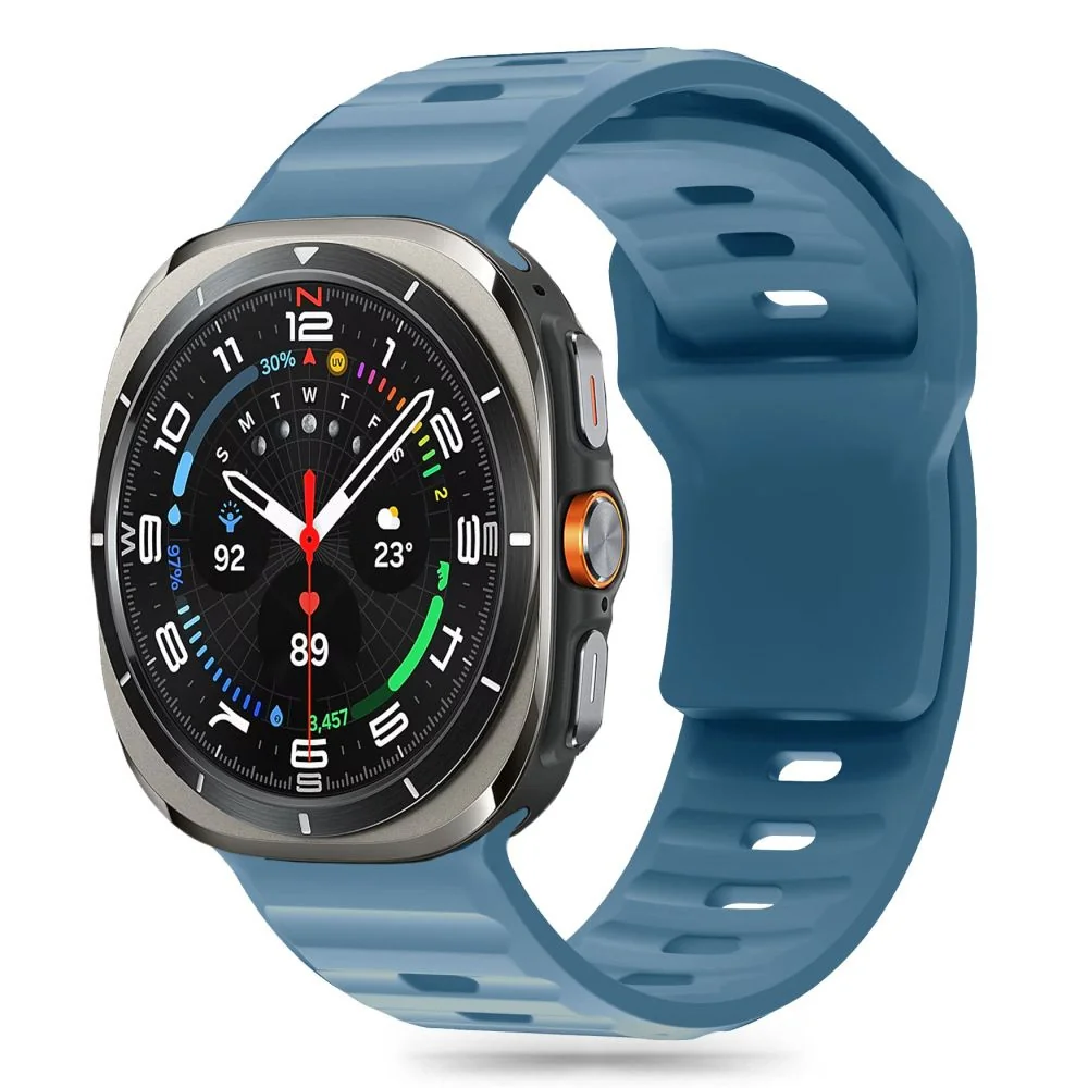 Tech-Protect Silicone Line remienok na Samsung Galaxy Watch Ultra 47mm, montego blue , montego blue