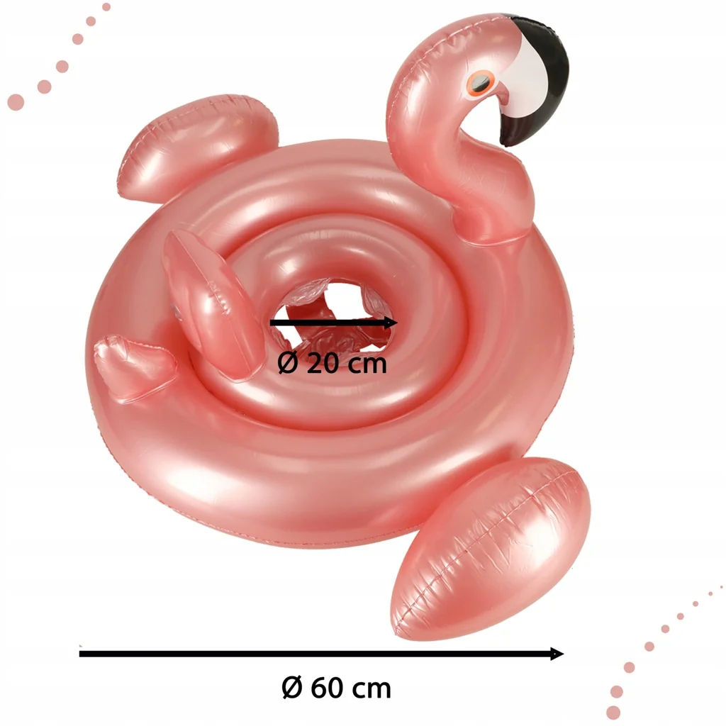 Nafukovačka pre deti Plameniak s operadlom 83cm