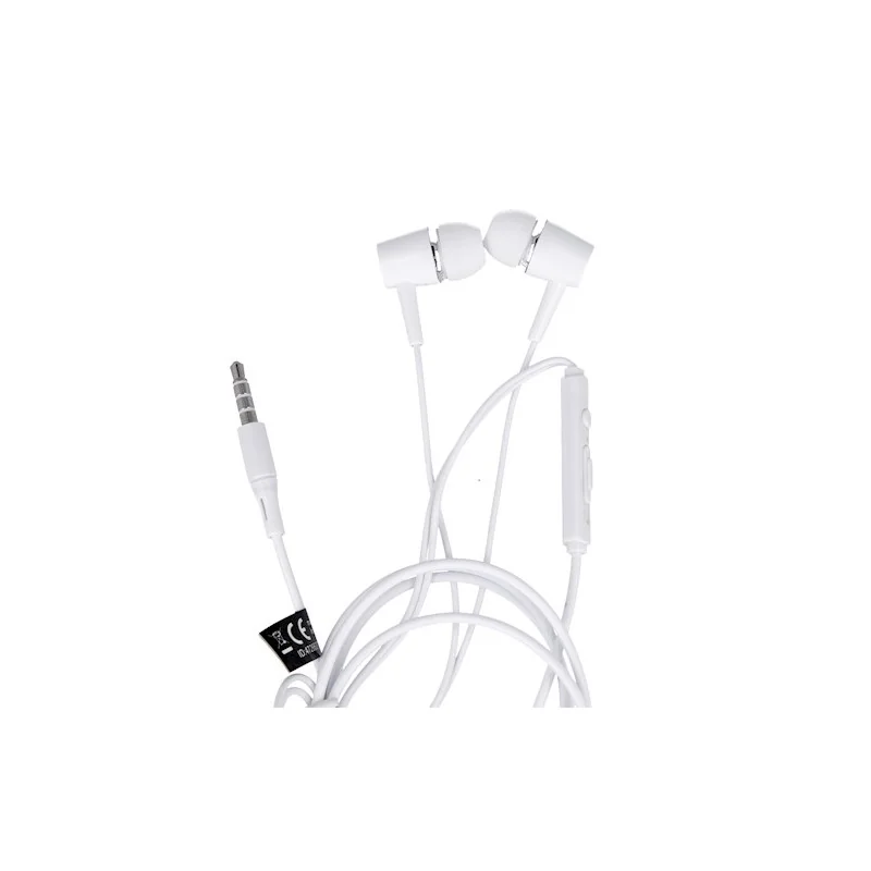 Slúchadlá do uši MAXLIFE MXEP-02 biele s mikrof.