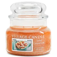 Village Candle Vonná sviečka v skle - Salted Caramel Latté - Latté so slaným karamelom, malá