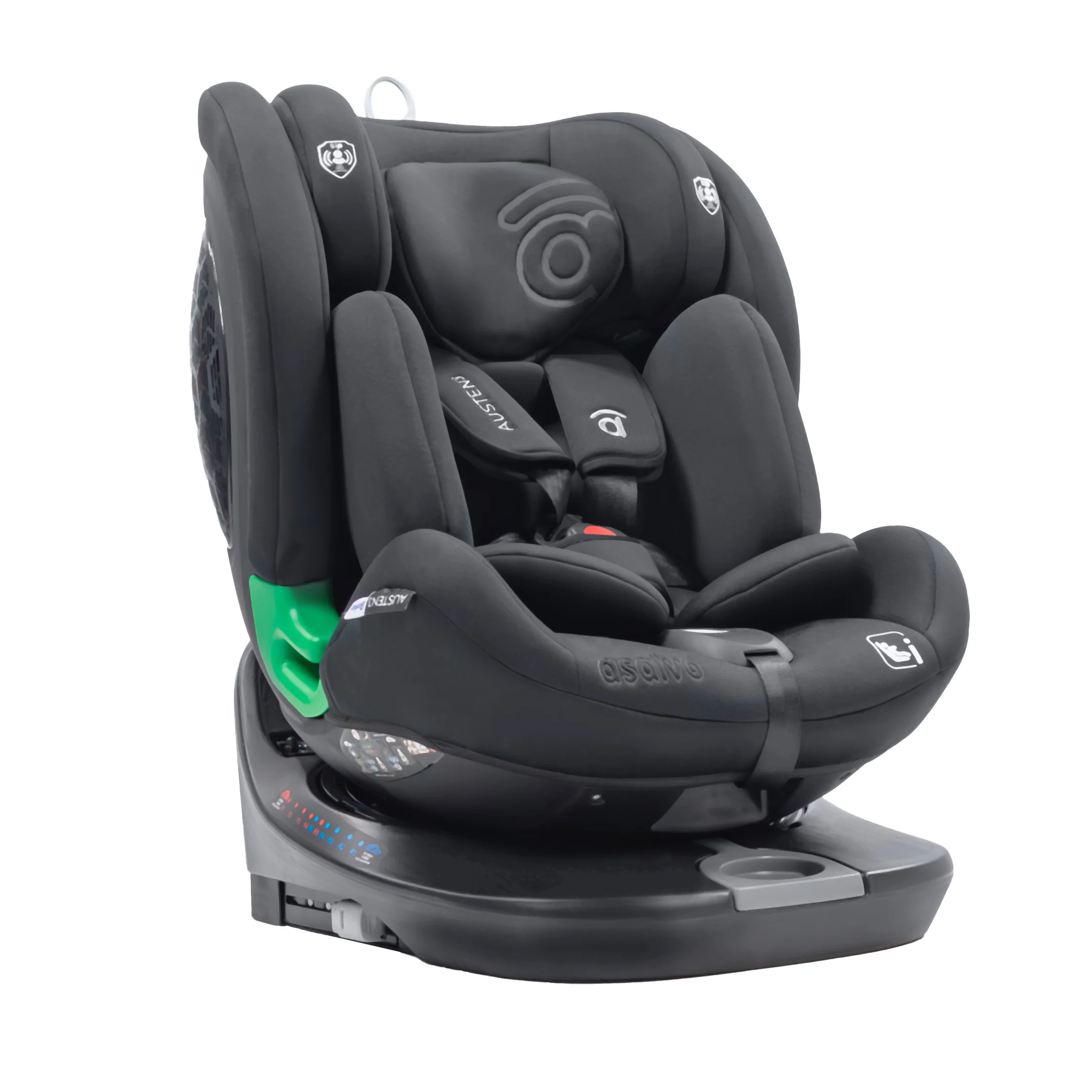 Asalvo Austen 3 autosedačka i-Size 40–150 cm, otočná 360°, sivá