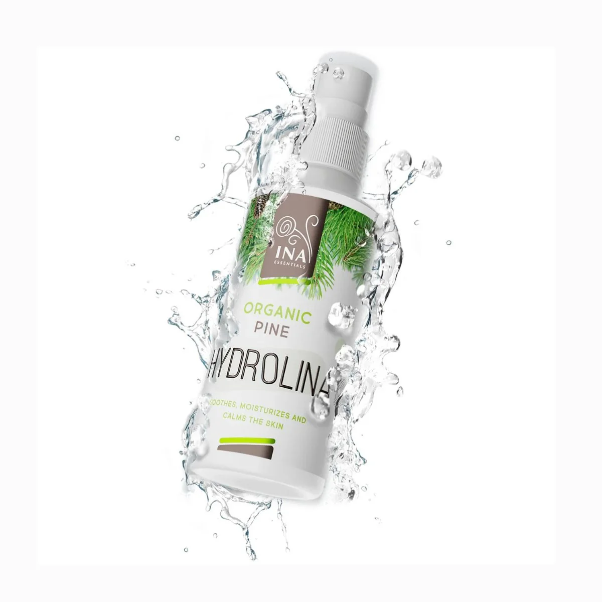 HYDROLINA - organická voda z bielej borovice - sprej na kožnú plesňovú infekciu a páchnuce nohy - 150 ml - INA Essentials